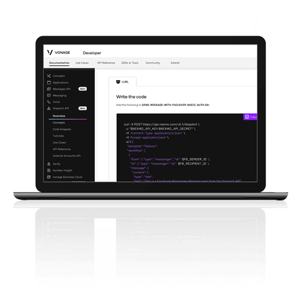 Laptop image with developer center code