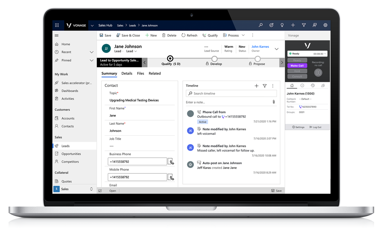 Satisfacción del cliente Microsoft Dynamics 365 Sales Hub